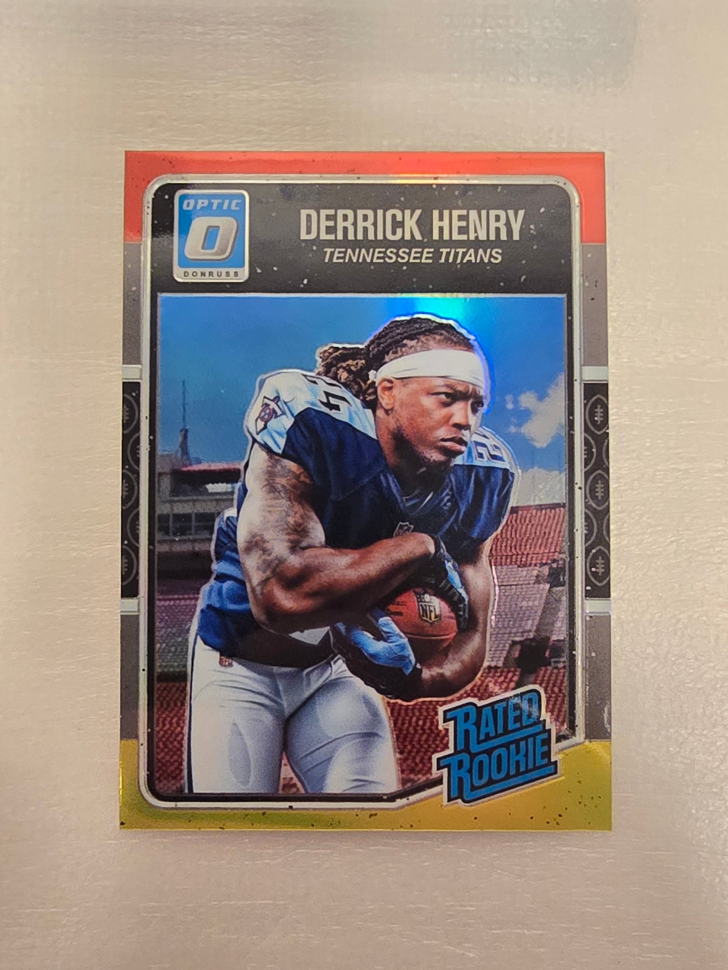 Derrick Henry 2016 Optic #165 Red & Yellow Rookie