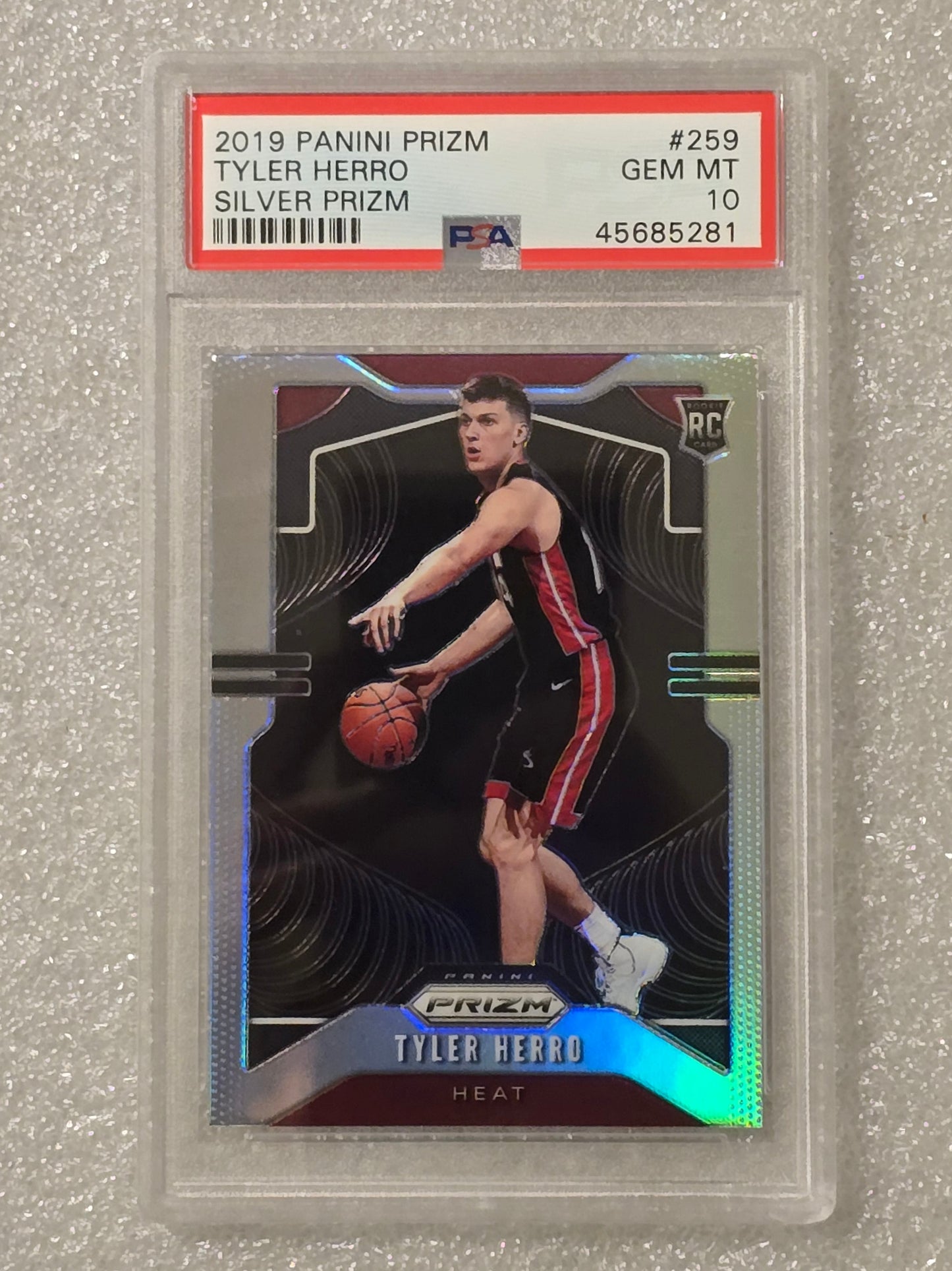 2019 Panini Prizm Tyler Herro #259 Silver Prizm PSA 10 Rookie Card GEM MINT
