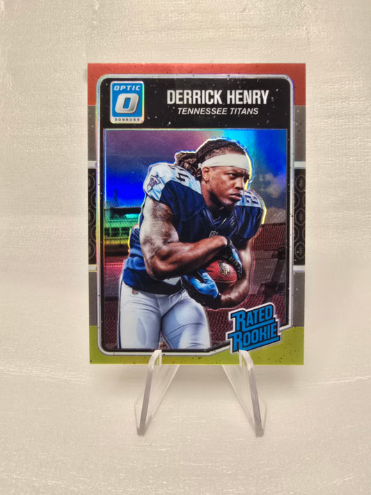 Derrick Henry 2016 Optic #165 Red & Yellow Rookie