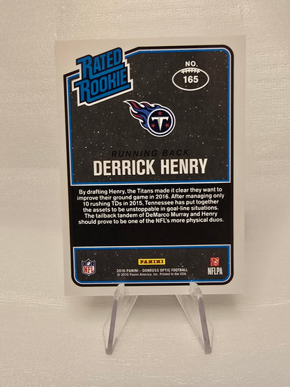 Derrick Henry 2016 Optic #165 Red & Yellow Rookie