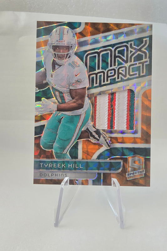 Short Print Sick Patch 2024 Panini Spectra Tyreek Hill Max Impact Patch /10