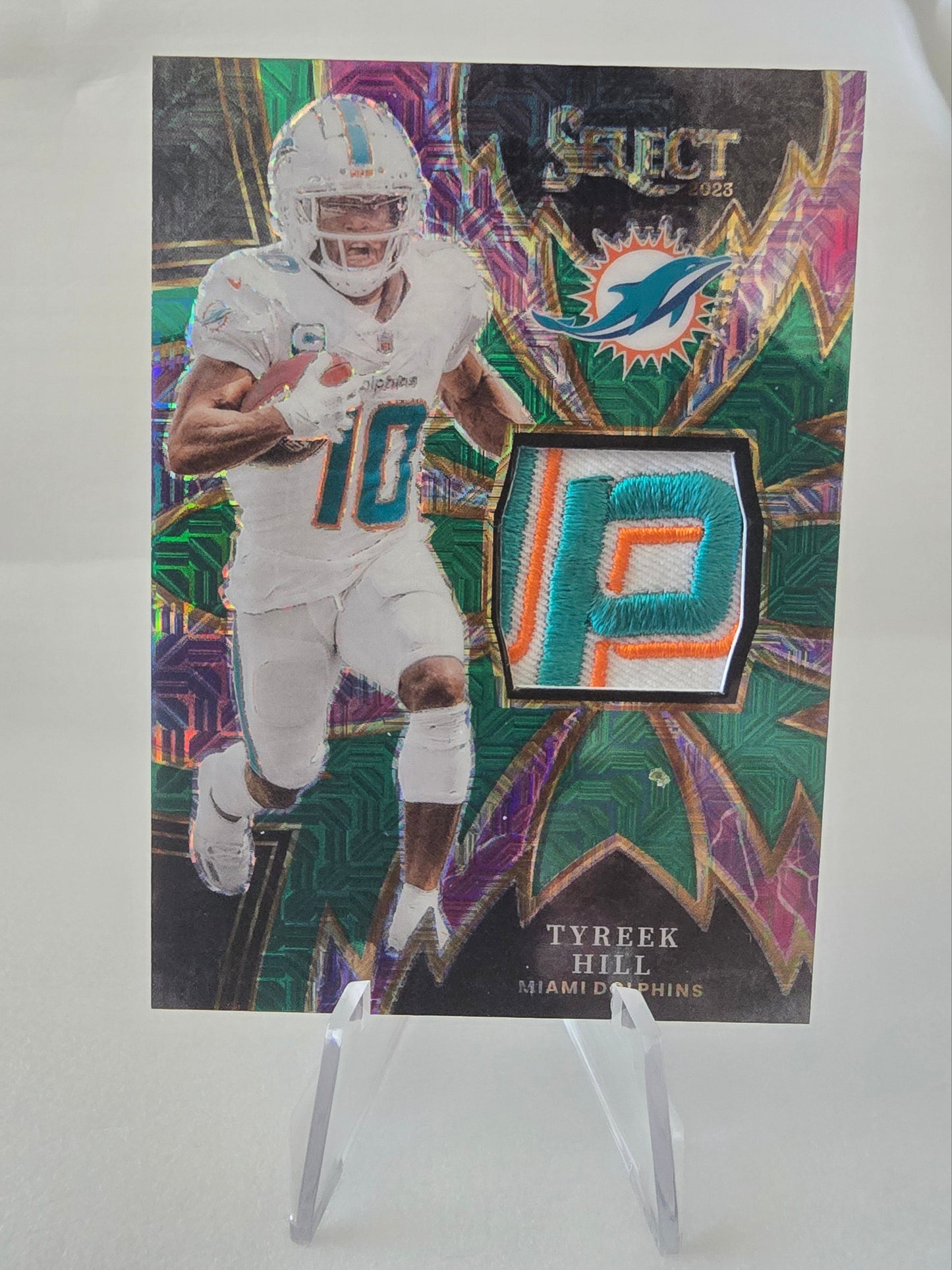 2023 Panini Select Tyreek Hill Sparks Patch Card - Dolphins - SP #4/5