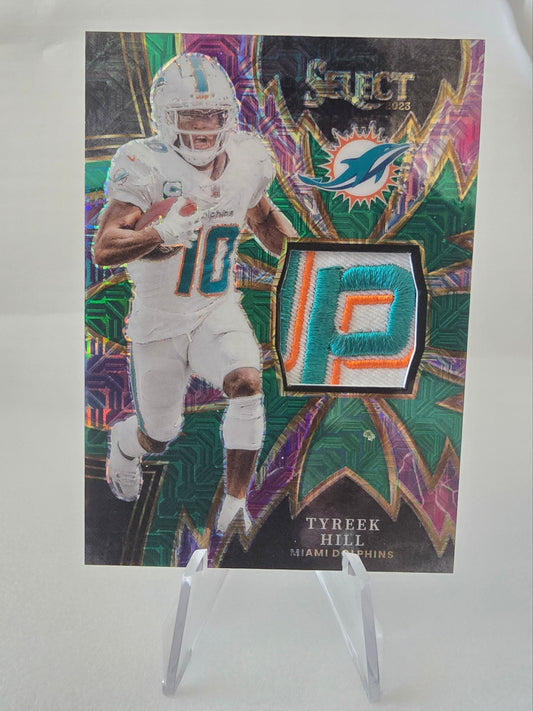 2023 Panini Select Tyreek Hill Sparks Patch Card - Dolphins - SP #4/5