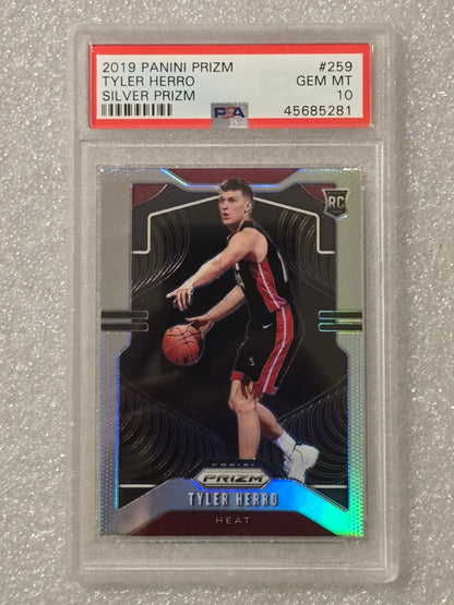 2019 Panini Prizm Tyler Herro #259 Silver Prizm PSA 10 Rookie Card GEM MINT