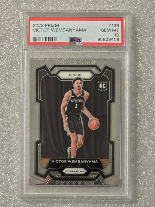 Victor Wembanyama 2023 Prizm #136 Base Rookie PSA 10