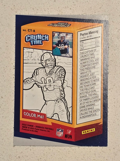 Peyton Manning "Crunch Time" - 2022 Donruss