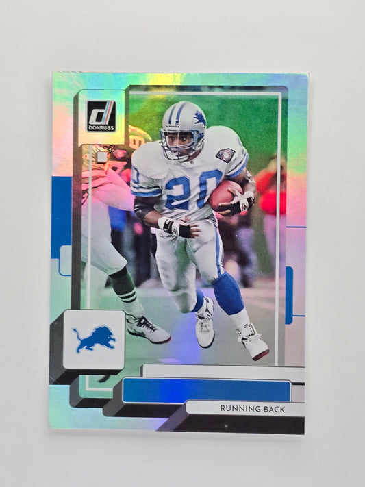 Barry Sanders Rare No Name Donruss Optic Holo Silver – Detroit Lions Legend