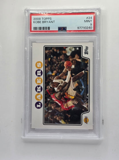 iconic 2008 Topps #24 Kobe Bryant