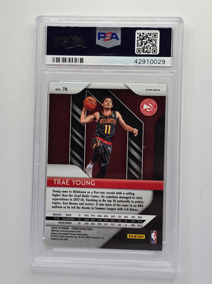 2018 Panini Trae Young Prizm Silver Prizm Rookie Card