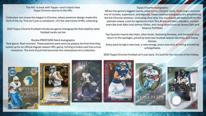 2025 Topps Chrome Football Hobby Box