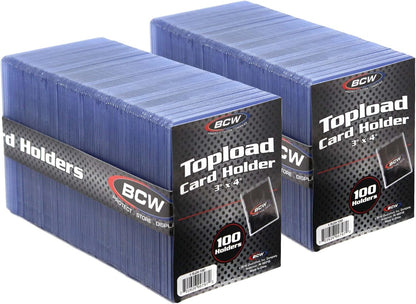 3x4 Toploaders for Standard Size Trading Cards