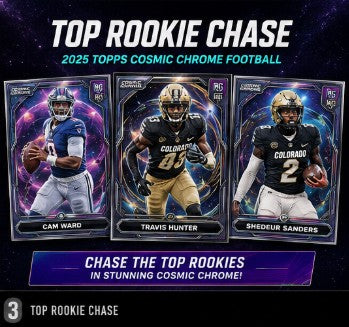 2025 Topps Cosmic Chrome Football Hobby Box Random Team Break #1