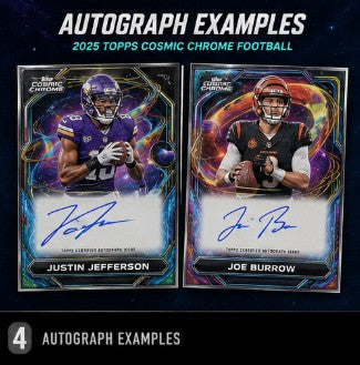 2025 Topps Cosmic Chrome Football Hobby Box Random Team Break #1