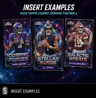 2025 Topps Cosmic Chrome Football Hobby Box Random Team Break #1