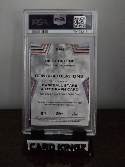 2023 Topps Baseball Stars Autograph Rookie Card of Riley Greene PSA 10